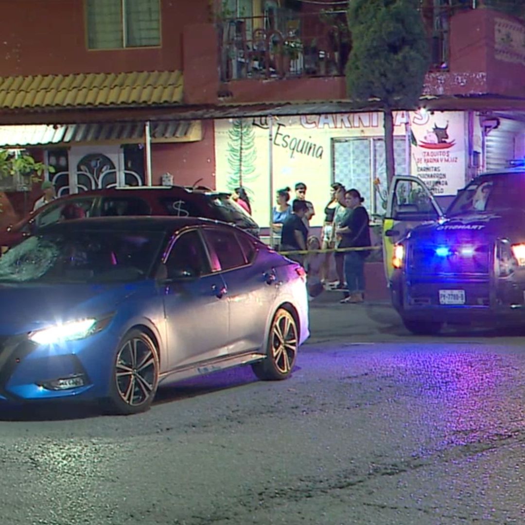 Policía de Apodaca acordono la zona por accidente