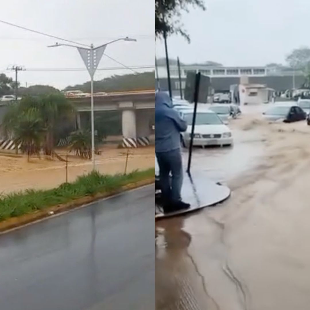 La precipitación pluvial colapsó el sistema de drenaje y se ocasionaron severas inundaciones en varias colonias de la zona sur de Xalapa y de Emiliano Zapata.