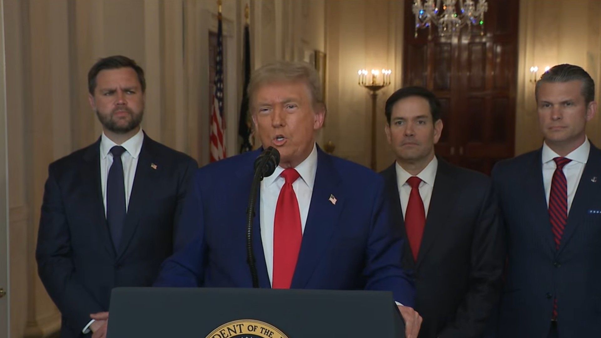 Trump publicó detalles del ataque.