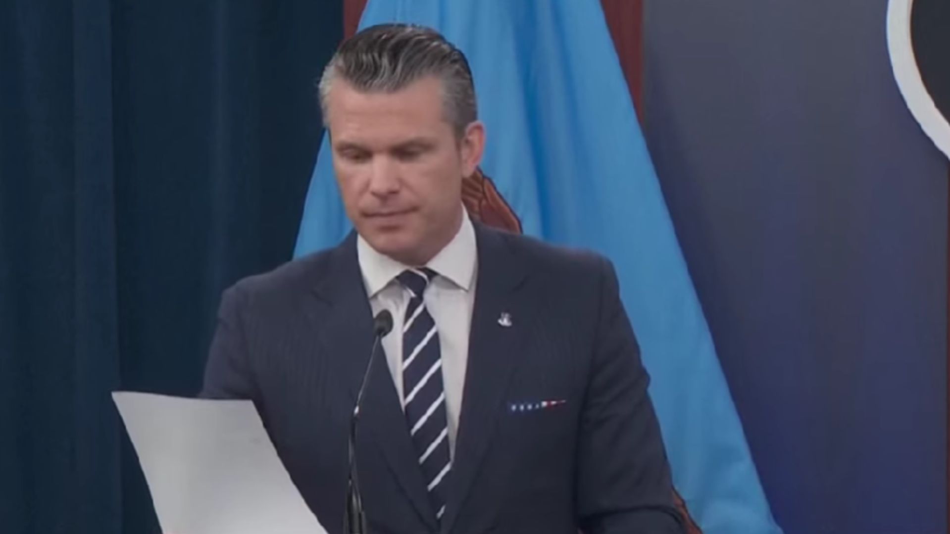 Las declaraciones del Secretario Hegseth se dan luego del ataque que autorizó el presidente Donald Trump contra Irán.
