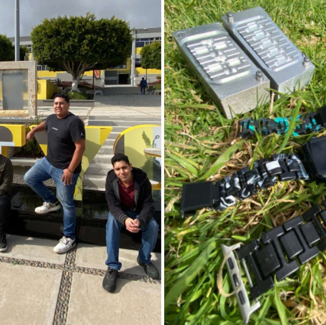 Estudiantes de Ensenada crean correas recicladas para relojes inteligentes