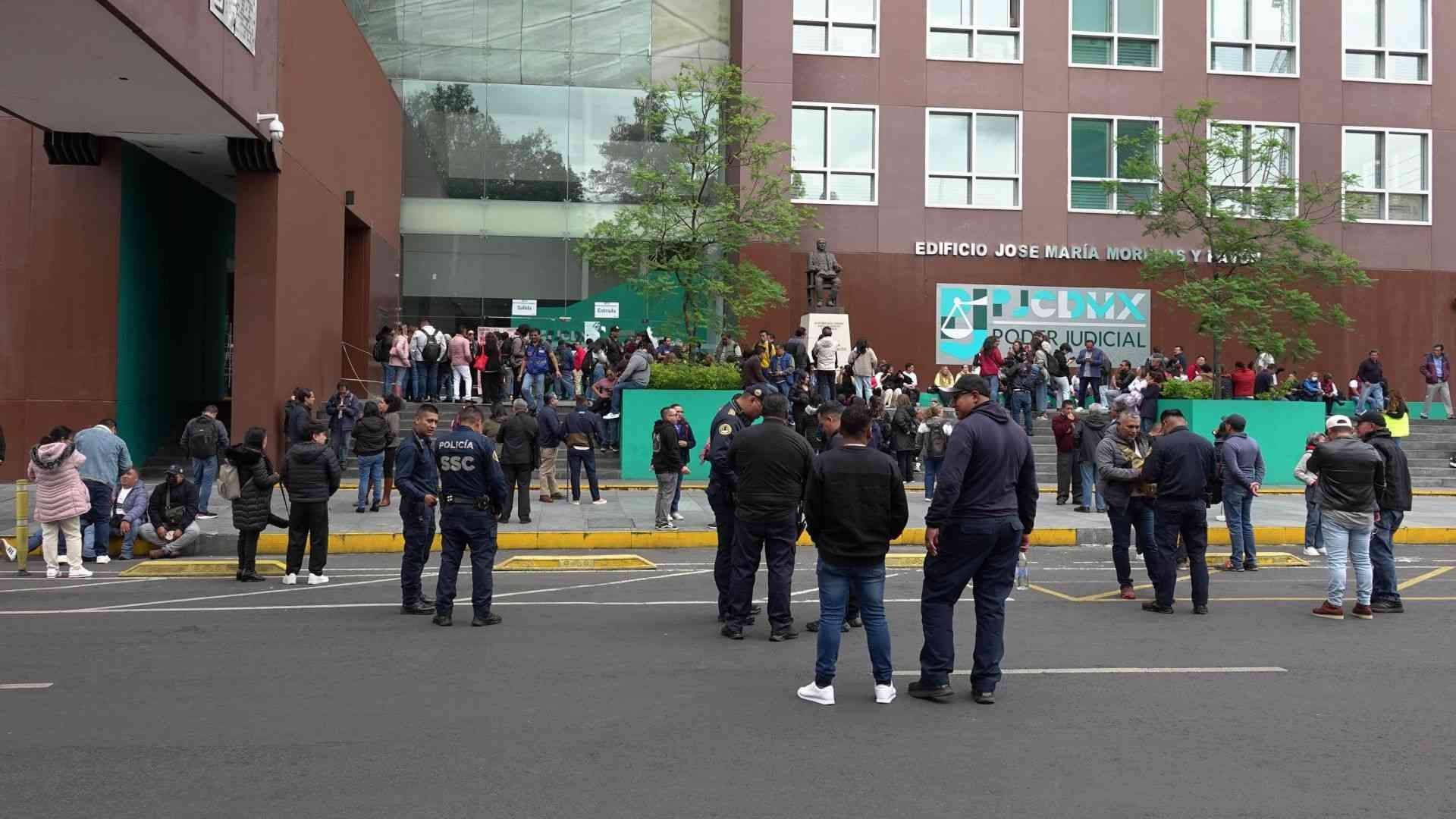 Paro de trabajadores del Poder Judicial de la CDMX