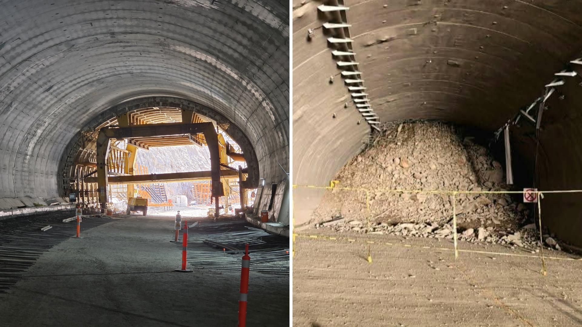 Túnel “El Tornillo” Colapsa Tras Huracán ‘Erick’ en Carretera de Oaxaca; Lo Estrenaron en Enero