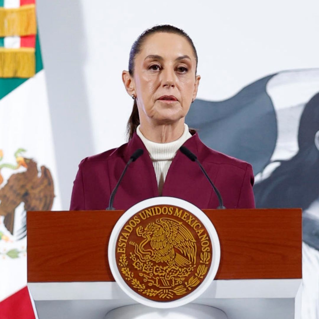 Claudia Sheinbaum, presidenta de México, en la conferencia mañanera de hoy 24 de junio 2025