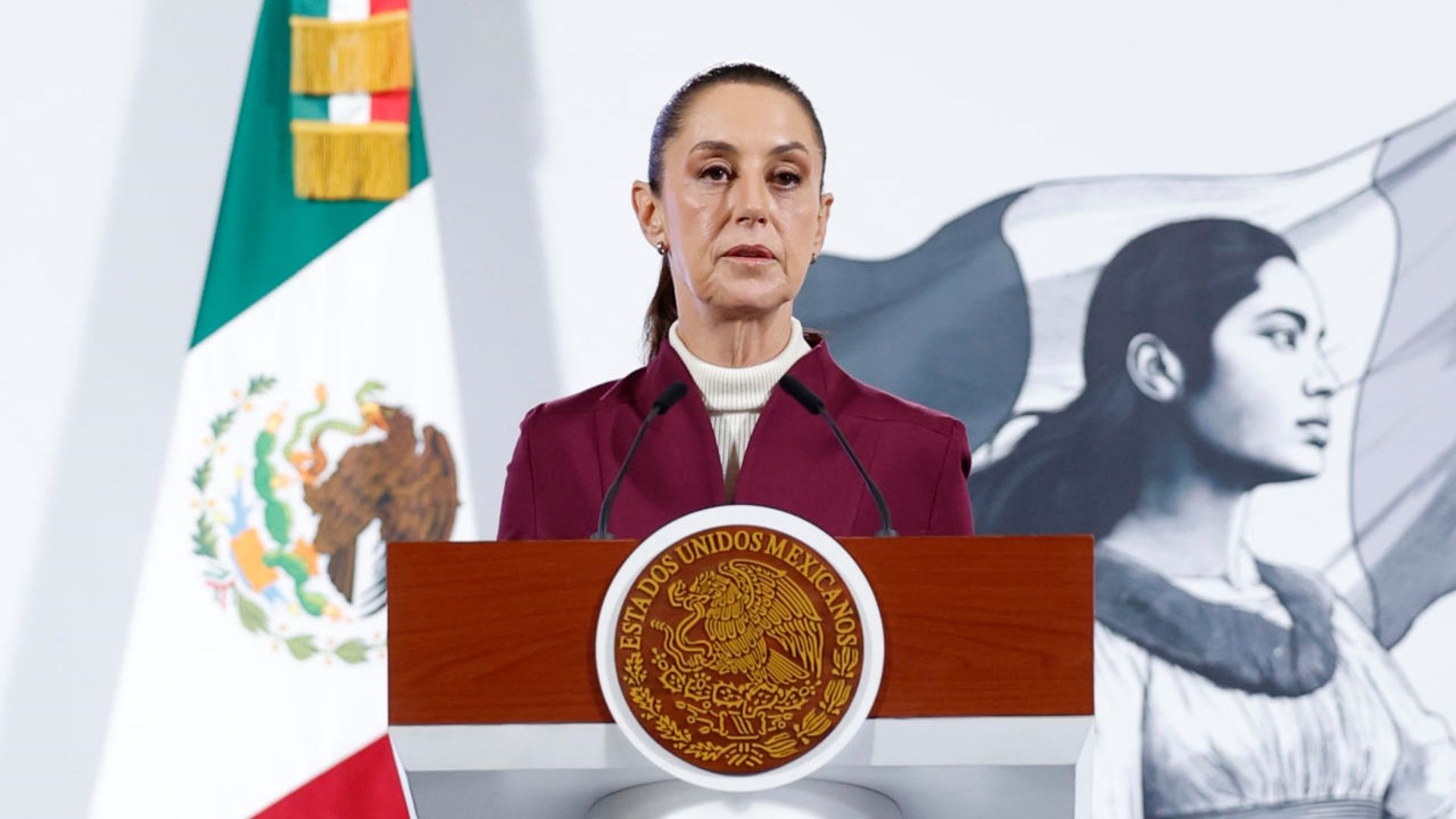 Claudia Sheinbaum, presidenta de México, en la conferencia mañanera de hoy 24 de junio 2025