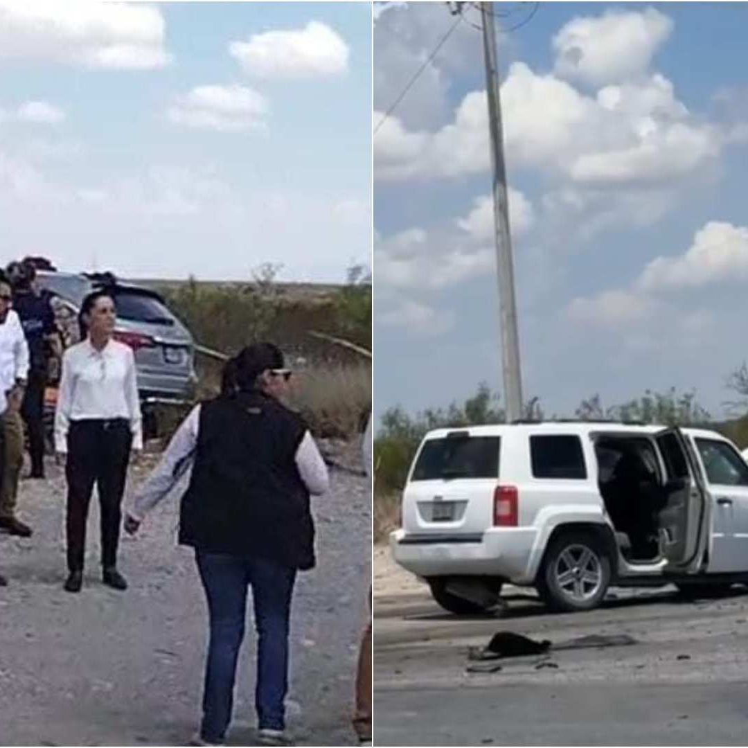Fuera de peligro equipo de Claudia Sheinbaum tras accidente en Coahuila