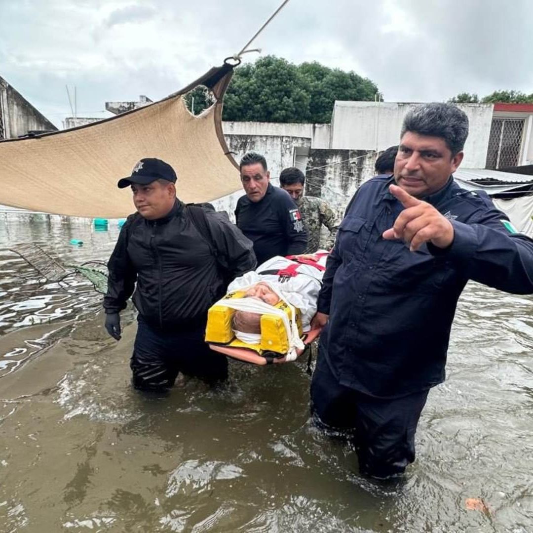 Alertan por lluvias torrenciales en el sureste de México