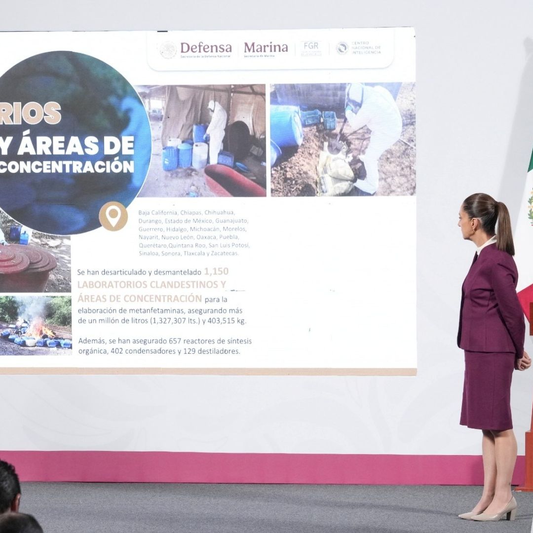 Omar García Harfuch, titular de la SSPC, en la conferencia mañanera de hoy 24 de junio 2025
