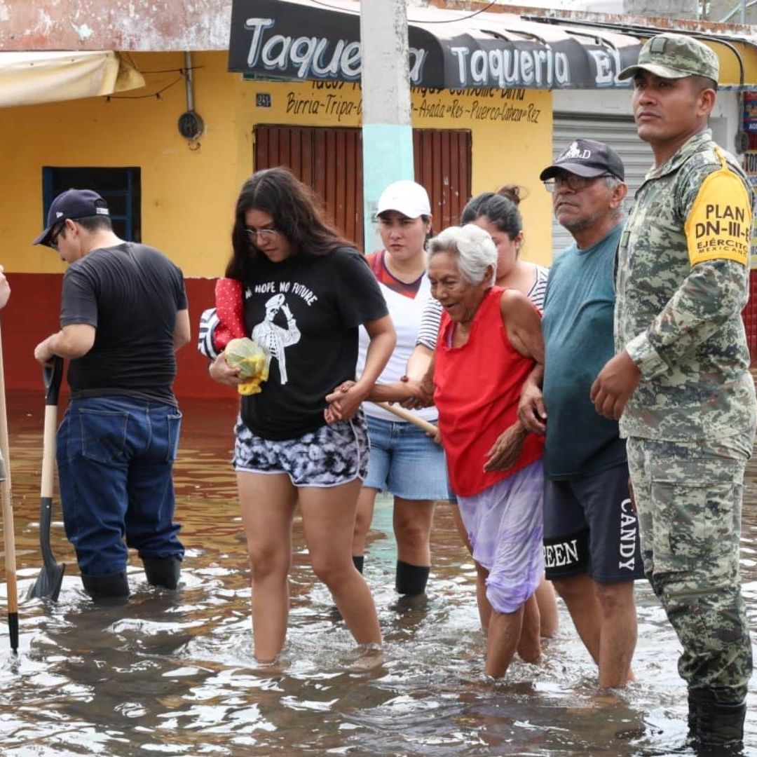 Reportan fuertes inundaciones en Chetumal por lluvias