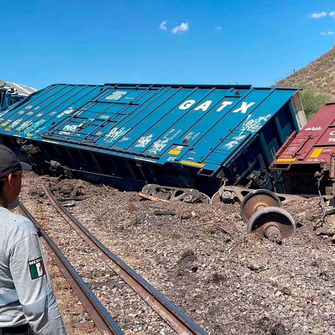 Se Descarrilan Vagones de Tren en el Ejido Monterrey de Lerdo