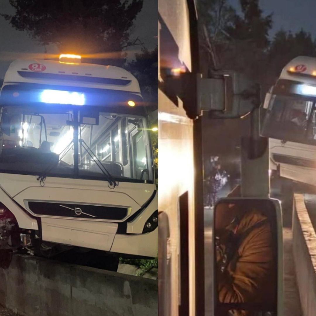 Suspenden Servicio tras Choque en L4 del Mexibús, a la Altura de Escultura de "El Vigilante"