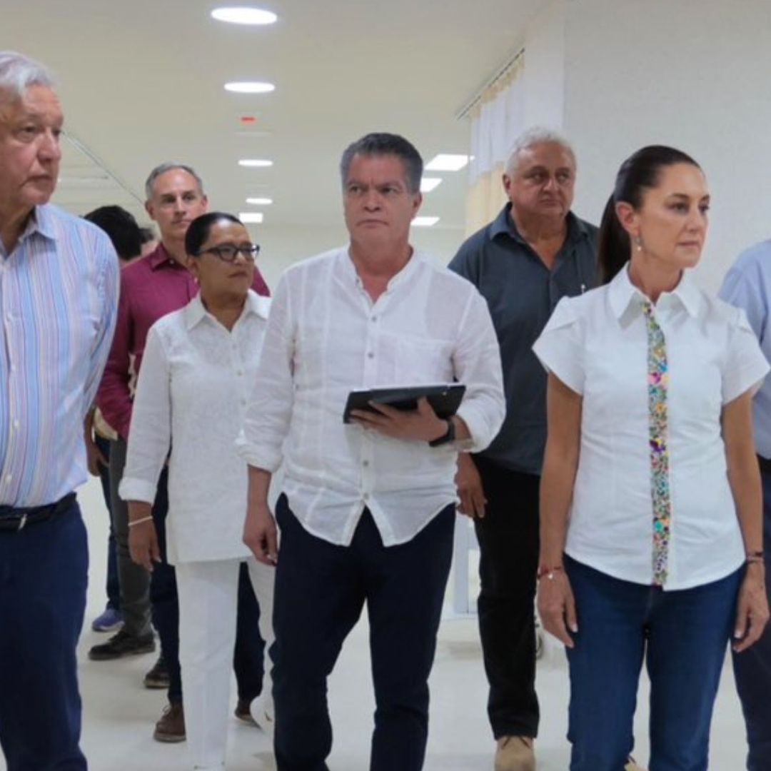 Sheinbaum Visita junto a López Obrador Nuevo Hospital del ISSSTE en Torreón
