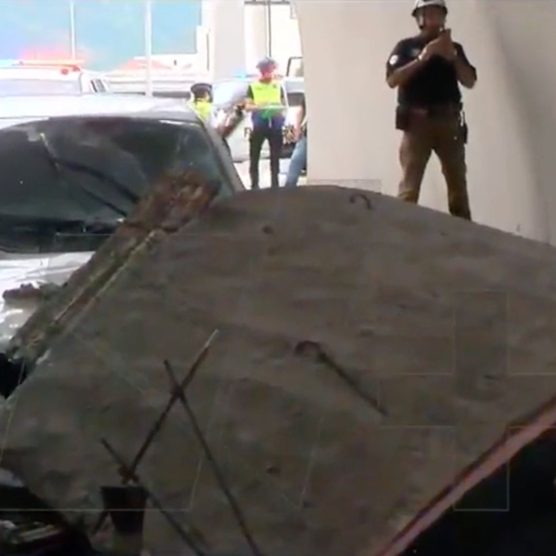 Cae losa en Túnel de la Loma Larga, en San Pedro