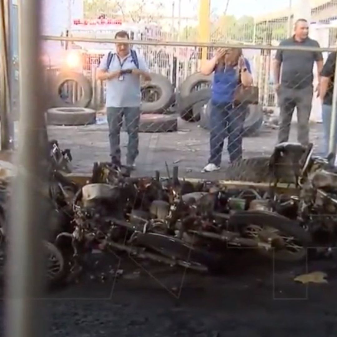 Motos incendiadas