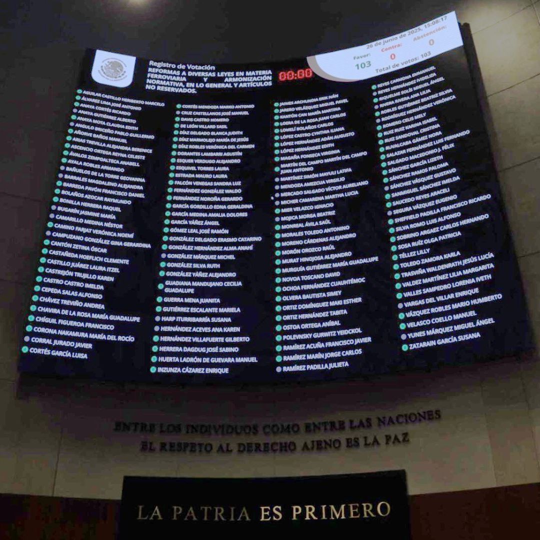 Senado Aprueba Reforma Ferroviaria y Crea Nueva Agencia de Trenes