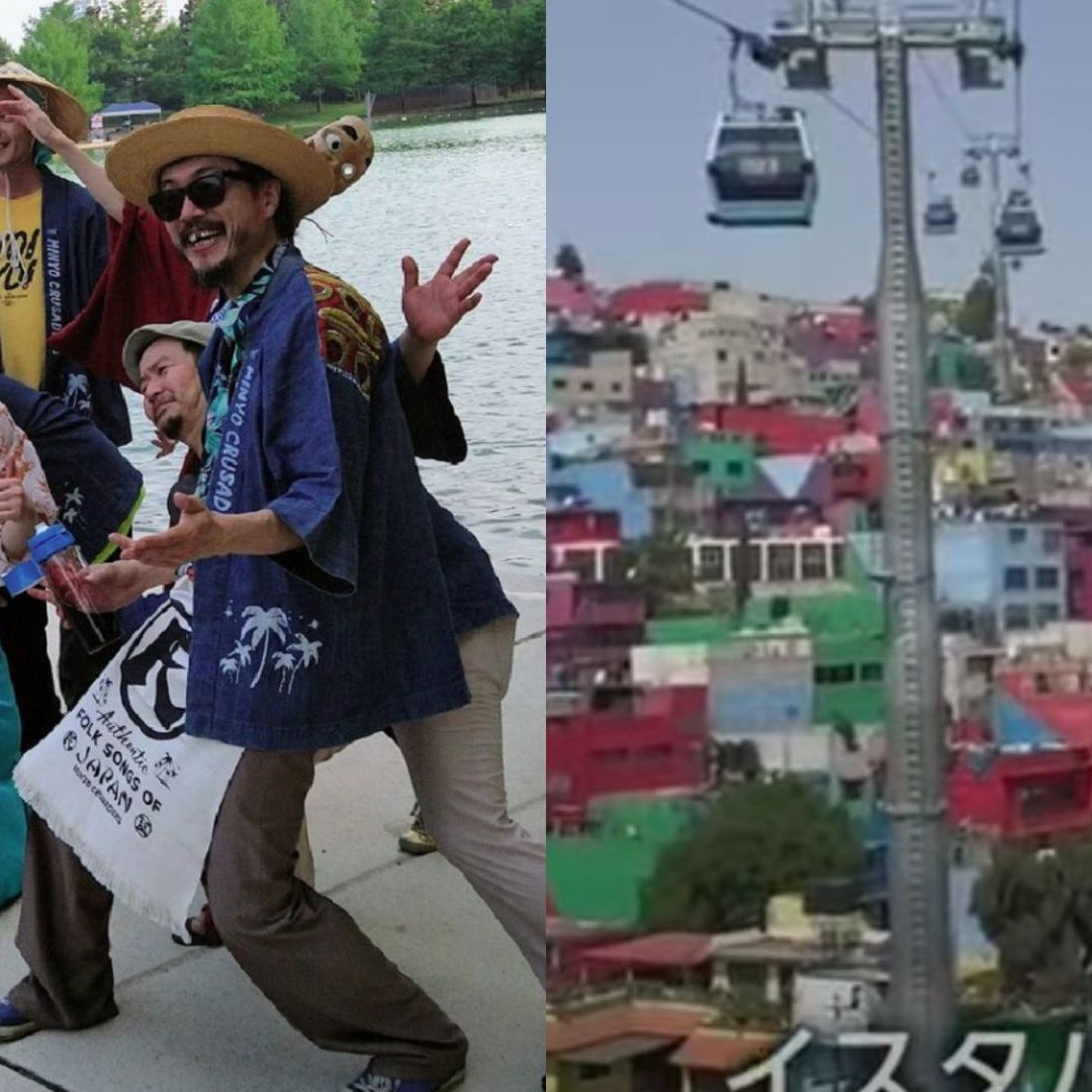 Imágenes del documental sobre Iztapalapa de la televisión japonesa NHK