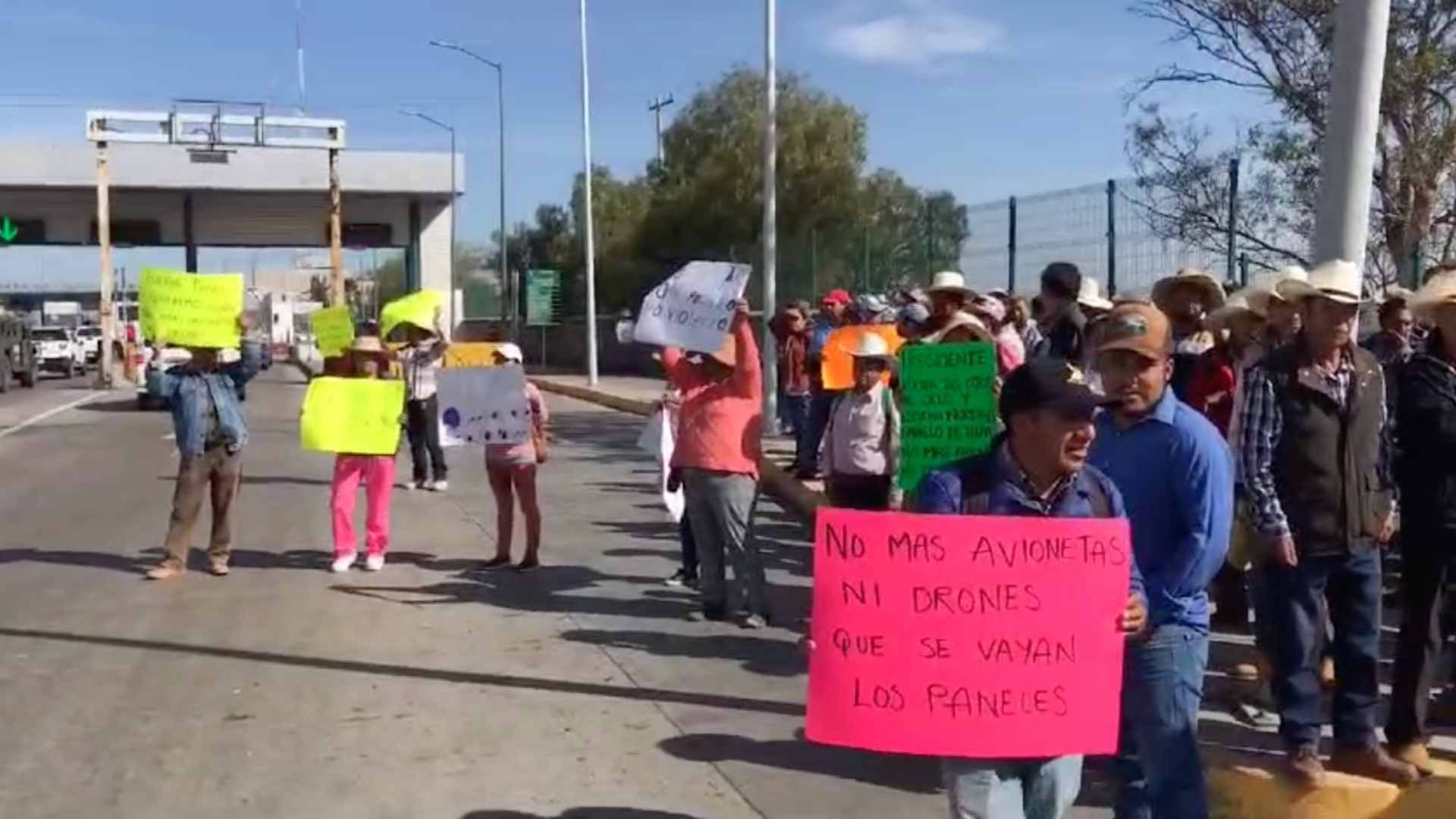 Manifestación en Caseta a Palmillas