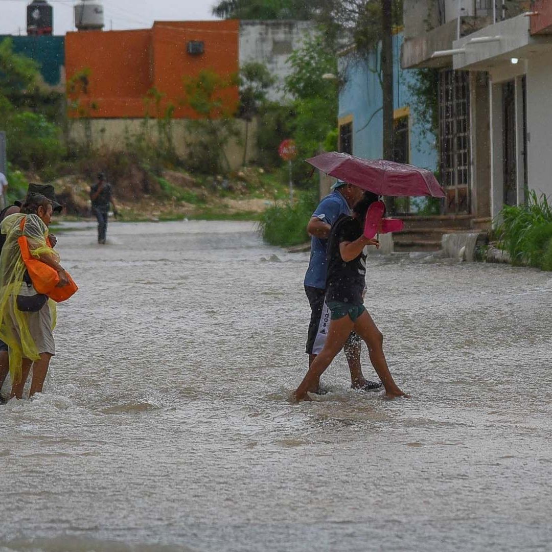 Afectaciones por potencial ciclón tropical Uno en Campeche