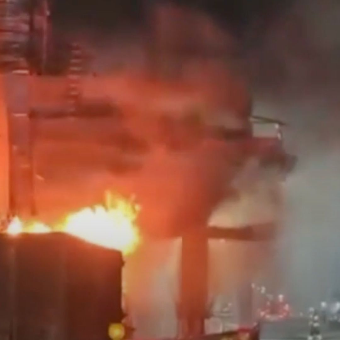 Incendio en construcción de Metro de Monterrey