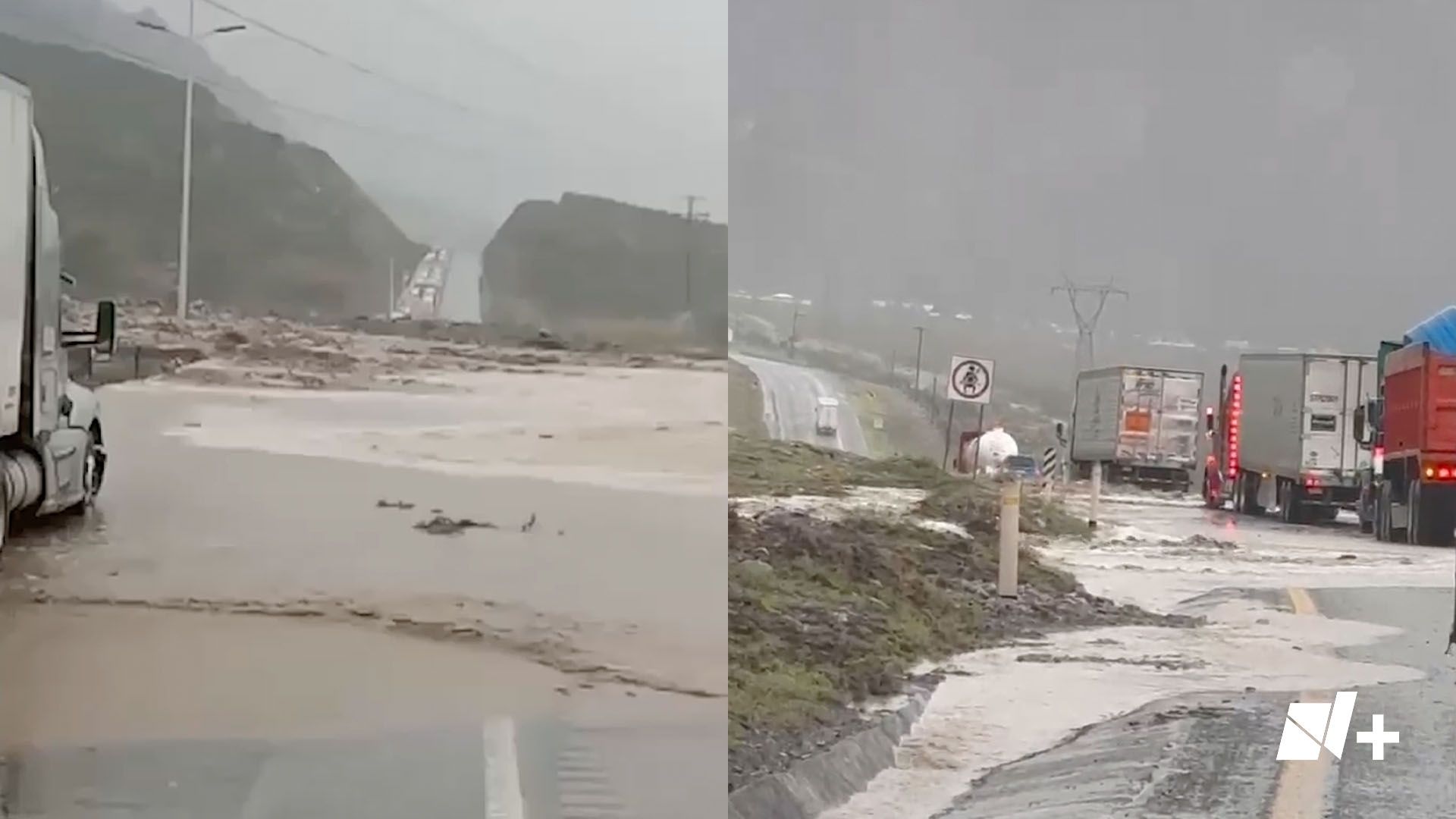 Cierran Carretera Monterrey - Saltillo por Tormenta Tropical Alberto