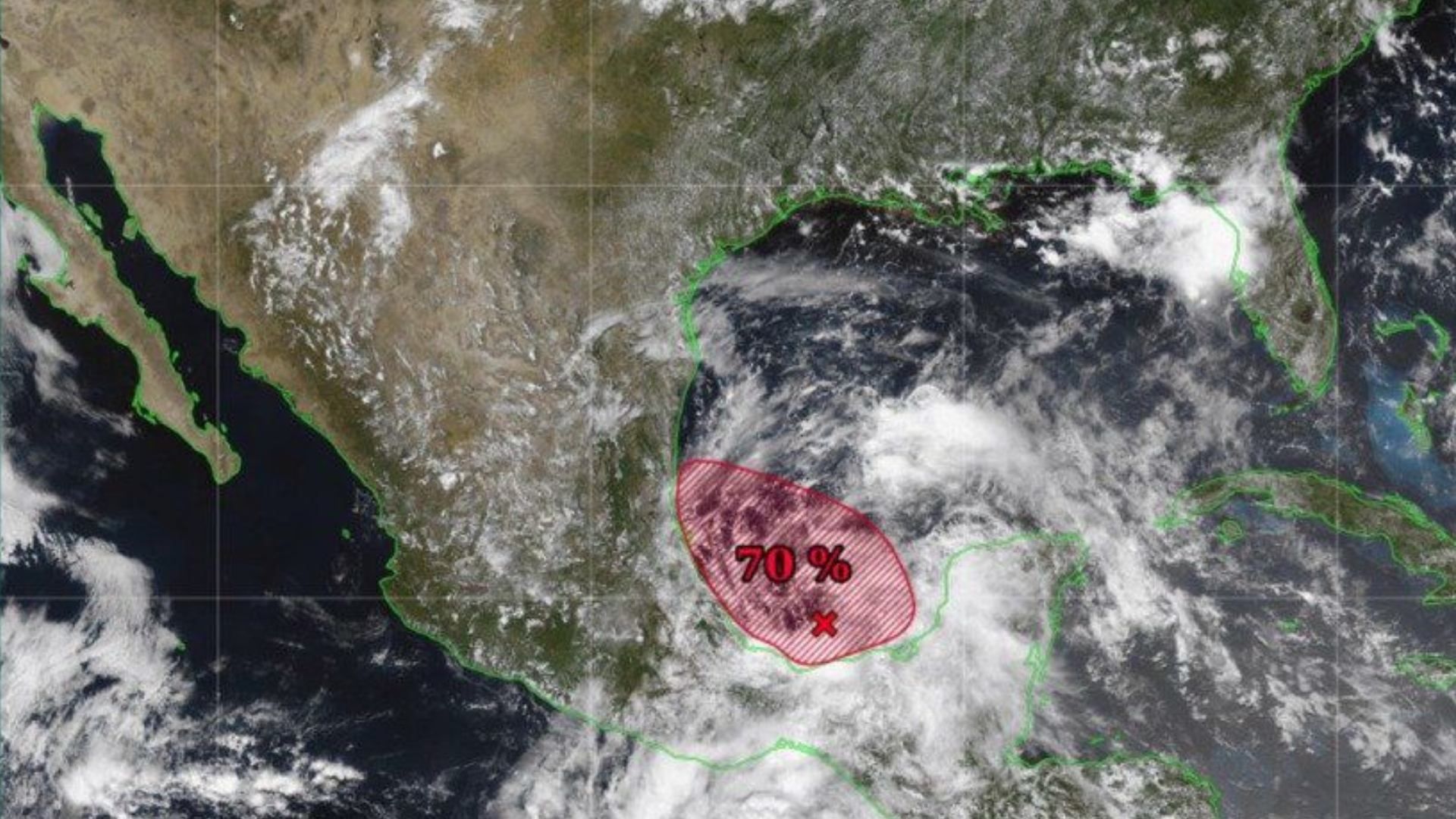 Estas previsiones implican que porciones del litoral mexicano podrían verse afectadas en breve.