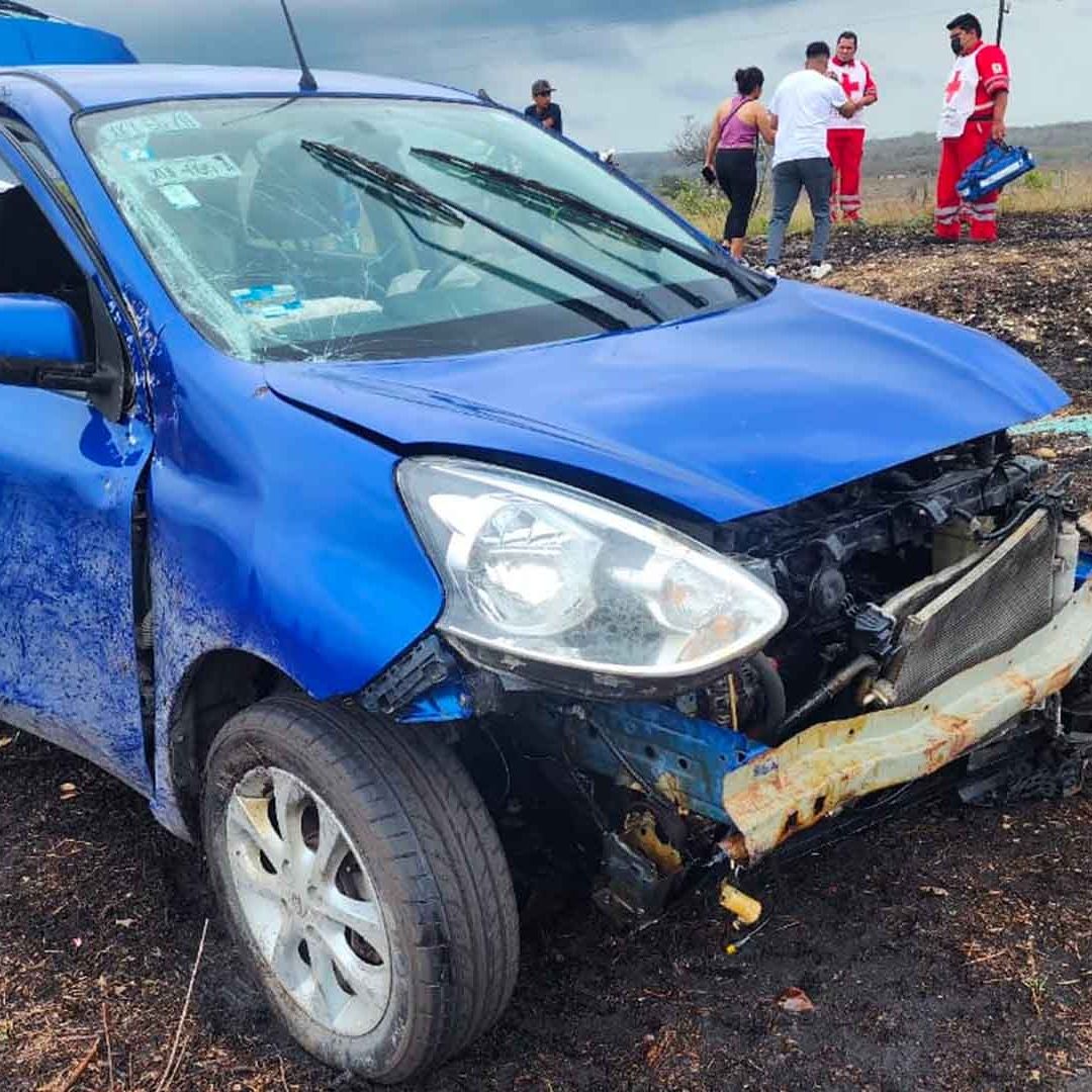 Volcadura Deja Lesionados en Carretera Aldama-Barra del Tordo