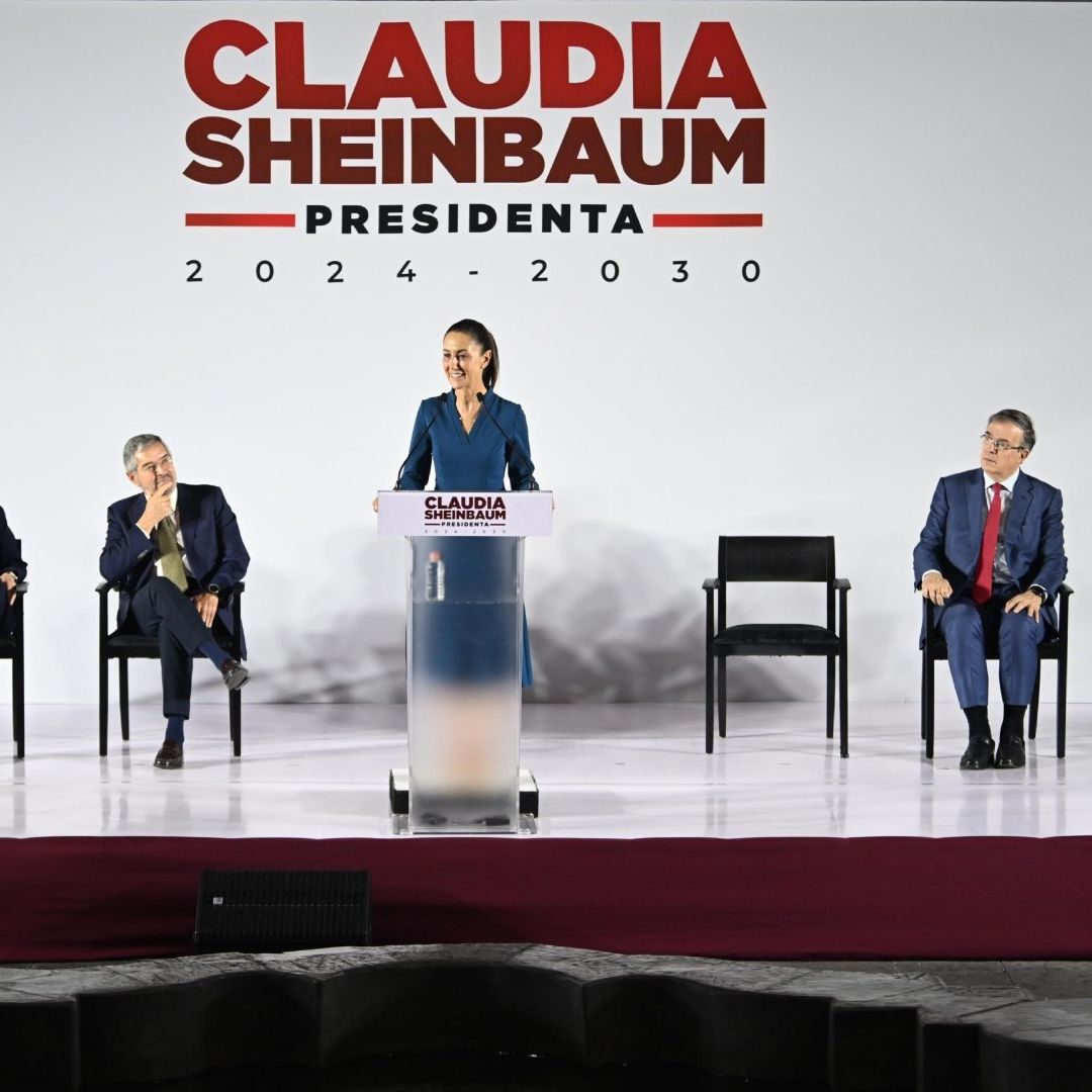 Los seis miembros del gabinete presentados este jueves.