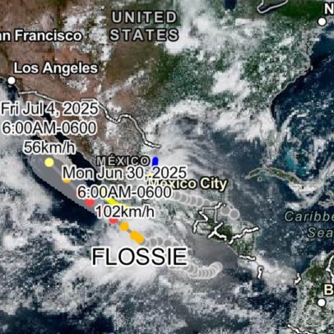 Las tormentas tropicales Barry y Flossie dejarán lluvias intensas en varios estados.