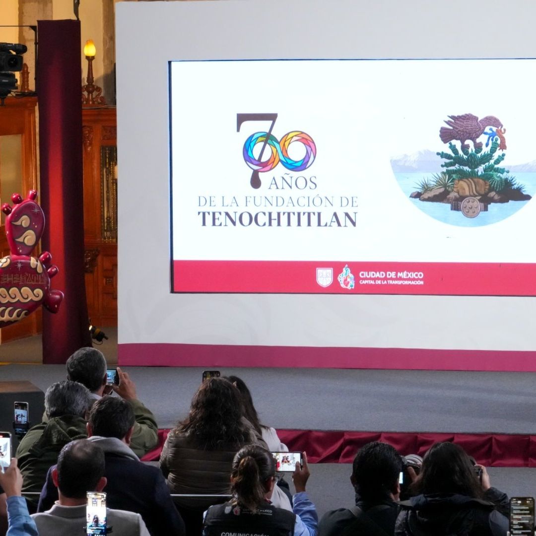 Presentación del programa por los 700 años de Tenochtitlan en la conferencia mañanera de hoy 30 de junio 2025