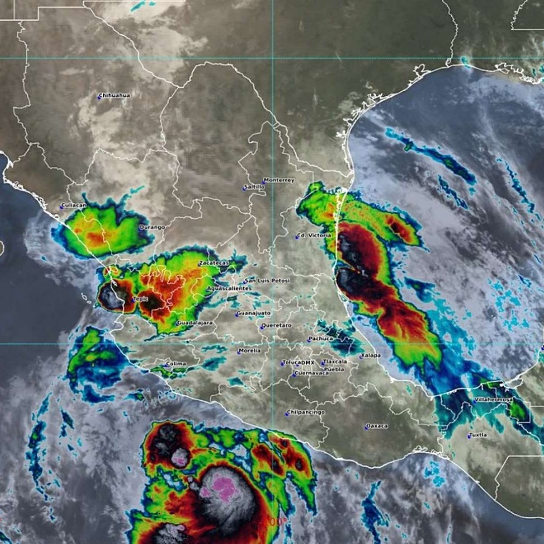 Tormenta tropical Flossie en aguas del océnano Pacífico