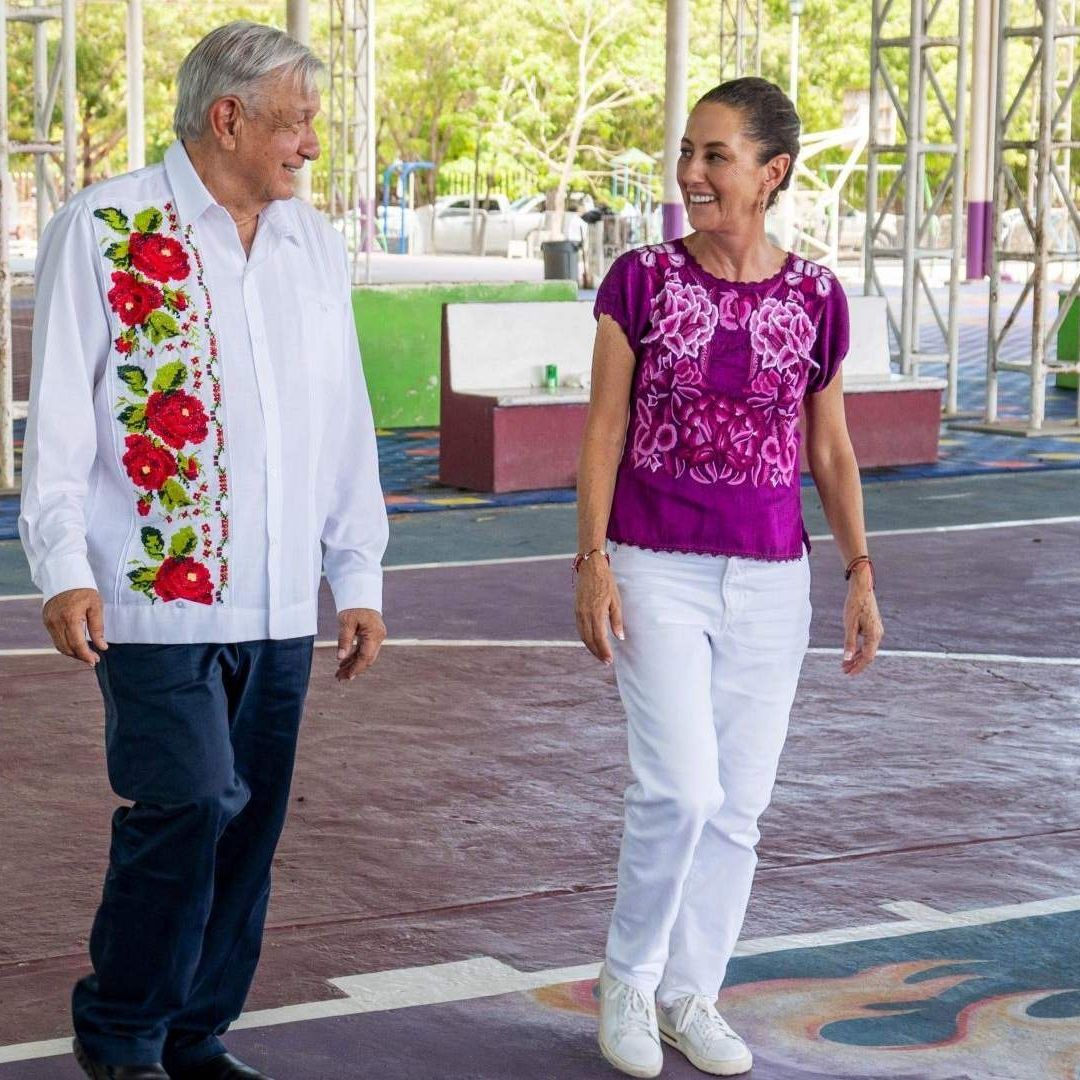 AMLO y Sheinbaum en Oaxaca