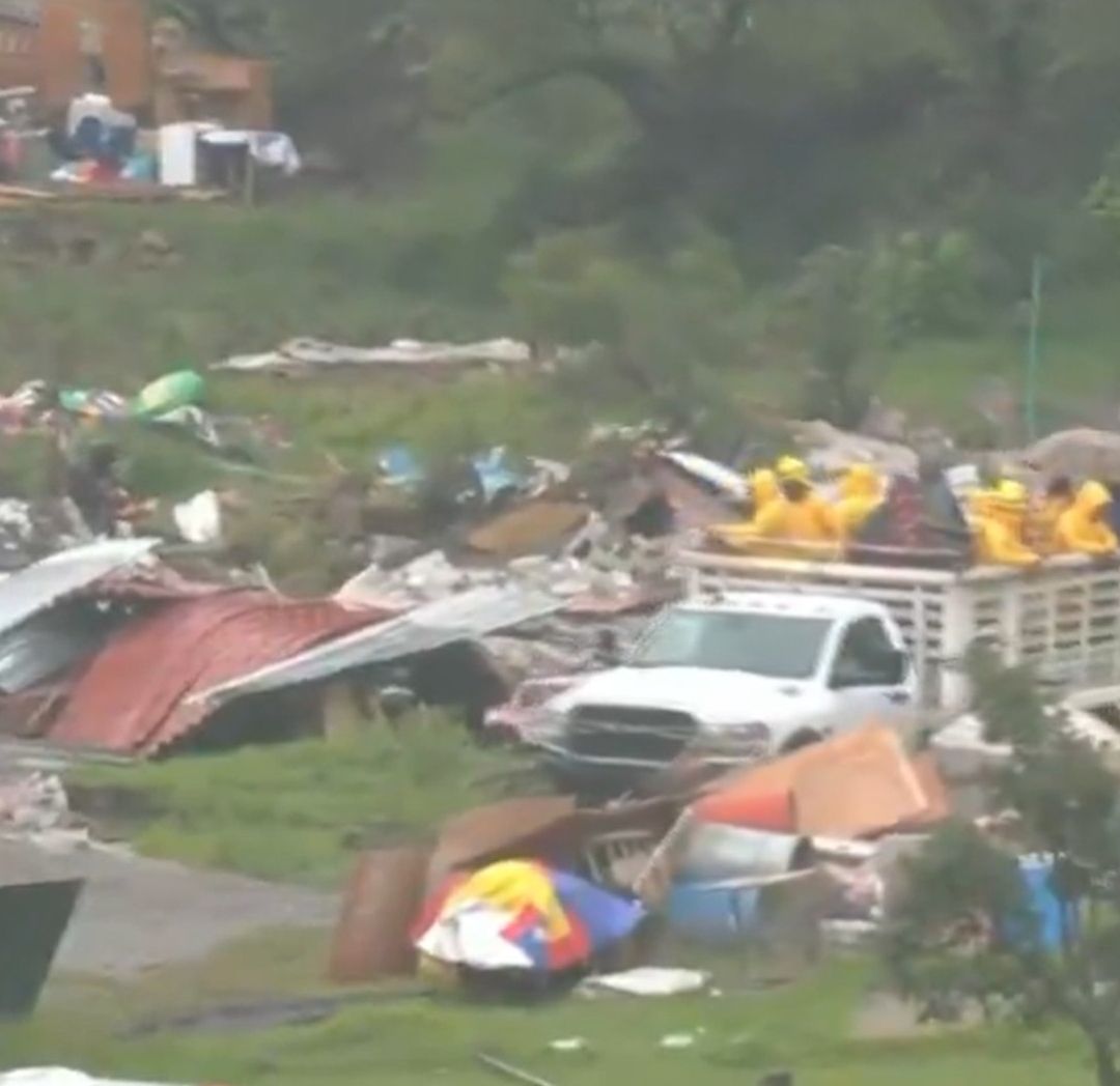 Viviendas demolidas durante el desalojo en Xochimilco