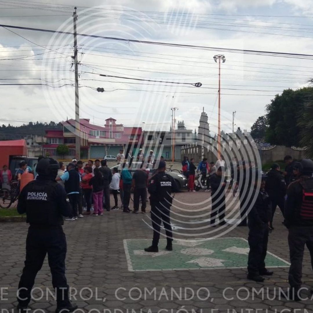 Policías municipales rescatan a presunto ladrón en Tlaxcala