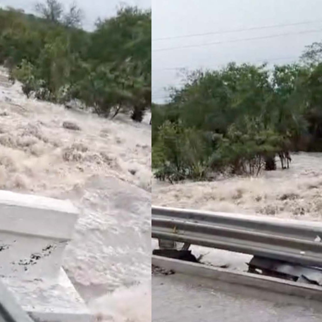 Lluvias Rompen Puente 'El Aquichal' en González, Tamaulipas
