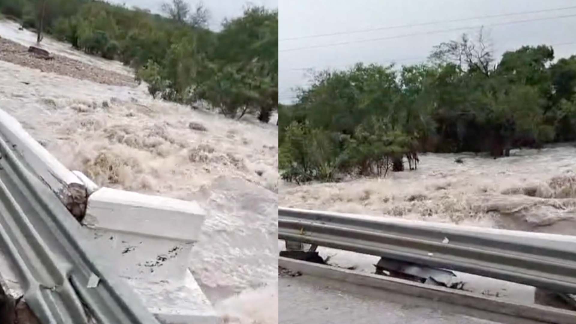 Lluvias Rompen Puente 'El Aquichal' en González, Tamaulipas