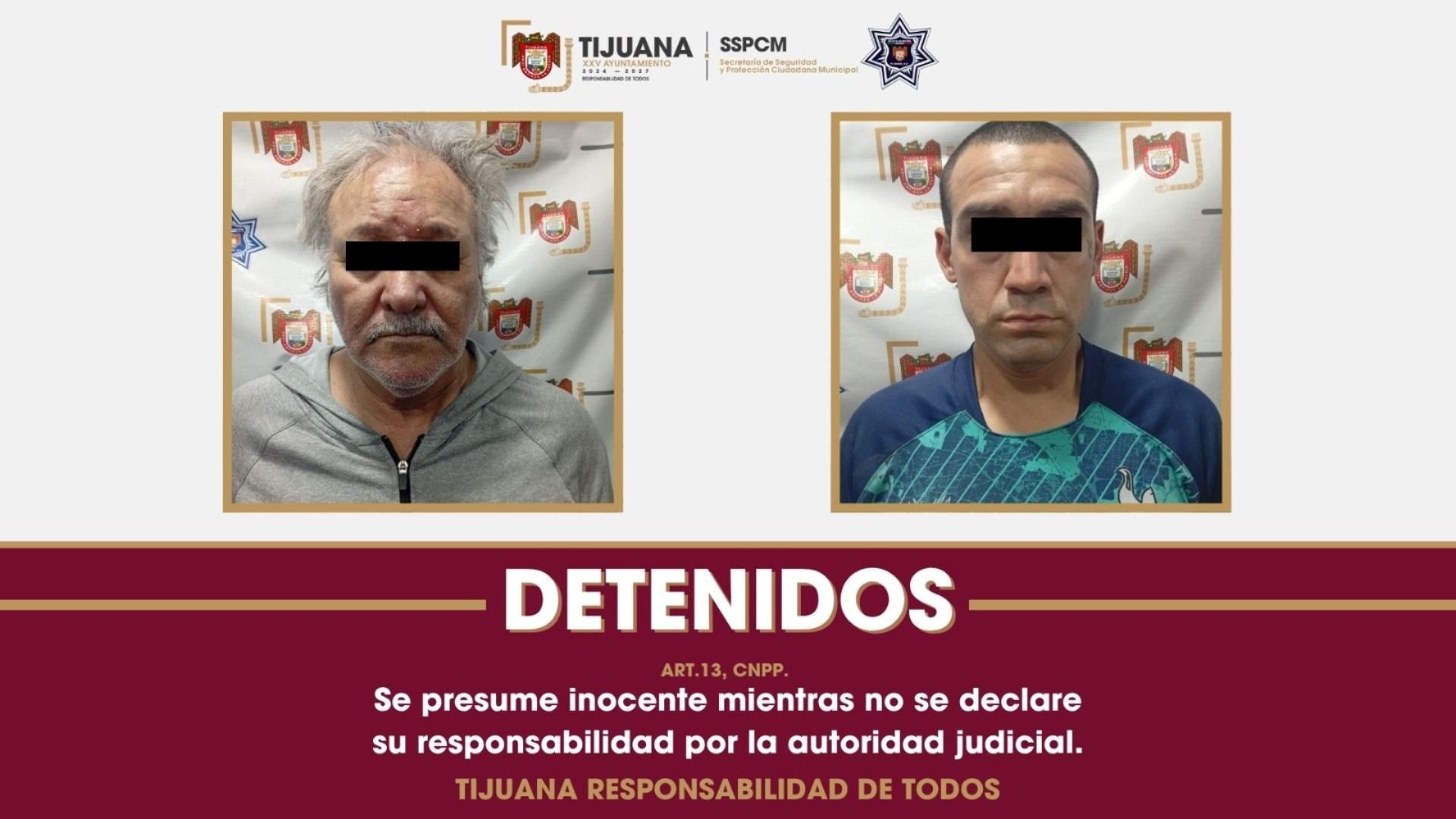 Detienen a Dos Hombres con Armas y Más de 650 Dosis de Droga en Tijuana