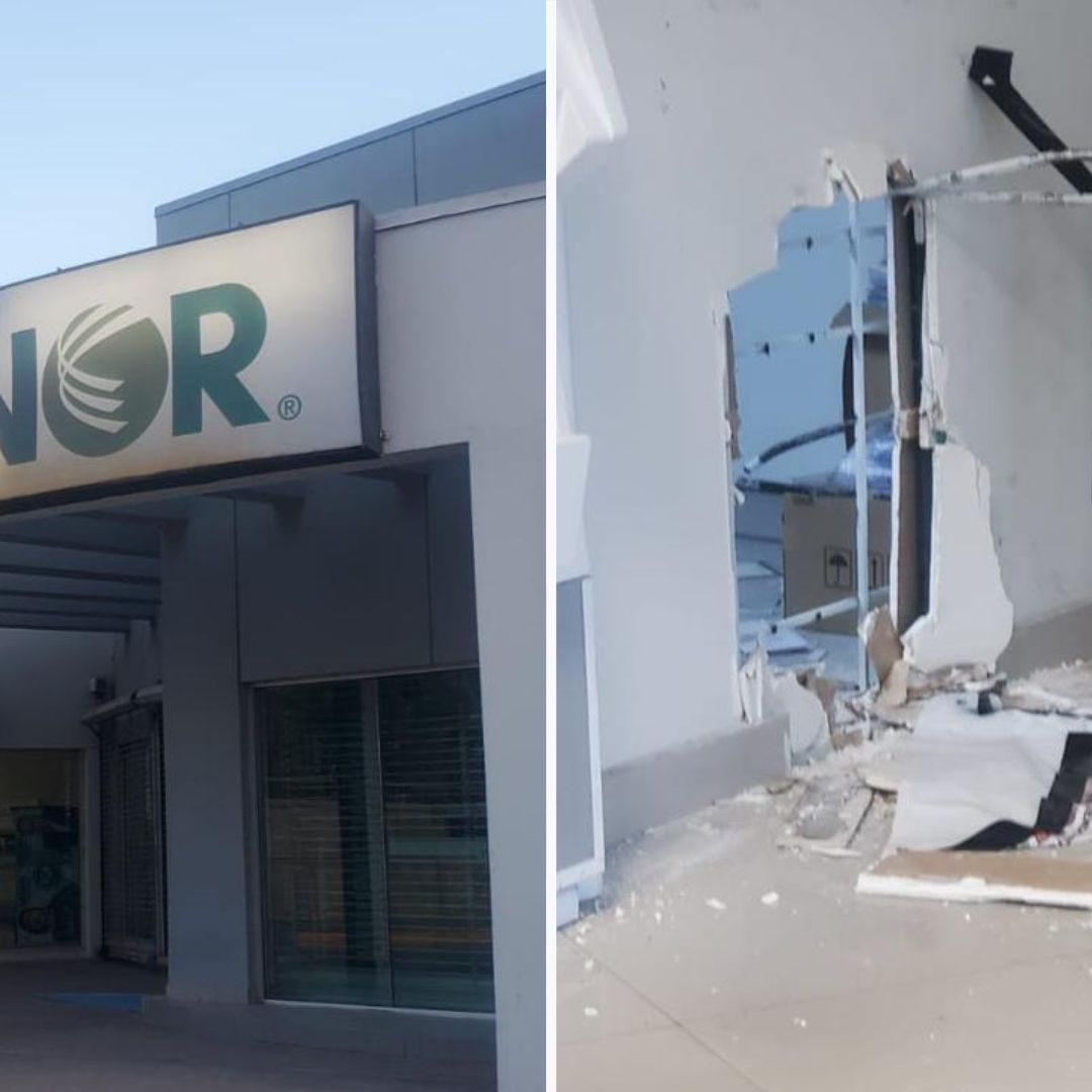 Amagan a Guardia de Seguridad y Roban Cajeros Automáticos de Telnor en Mexicali