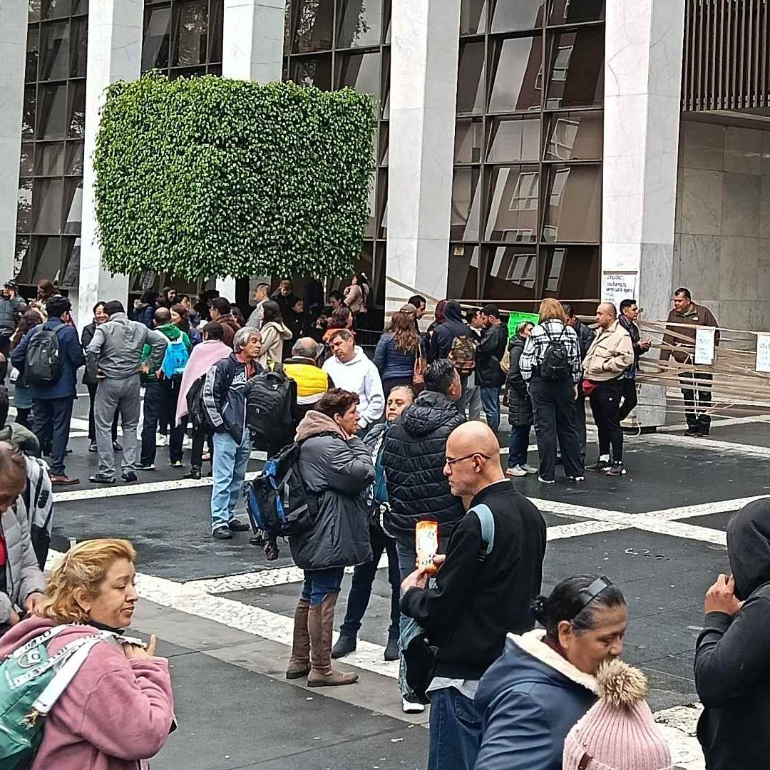 Trabajadores del Poder Judicial de la Ciudad de México continúan con paro de labores