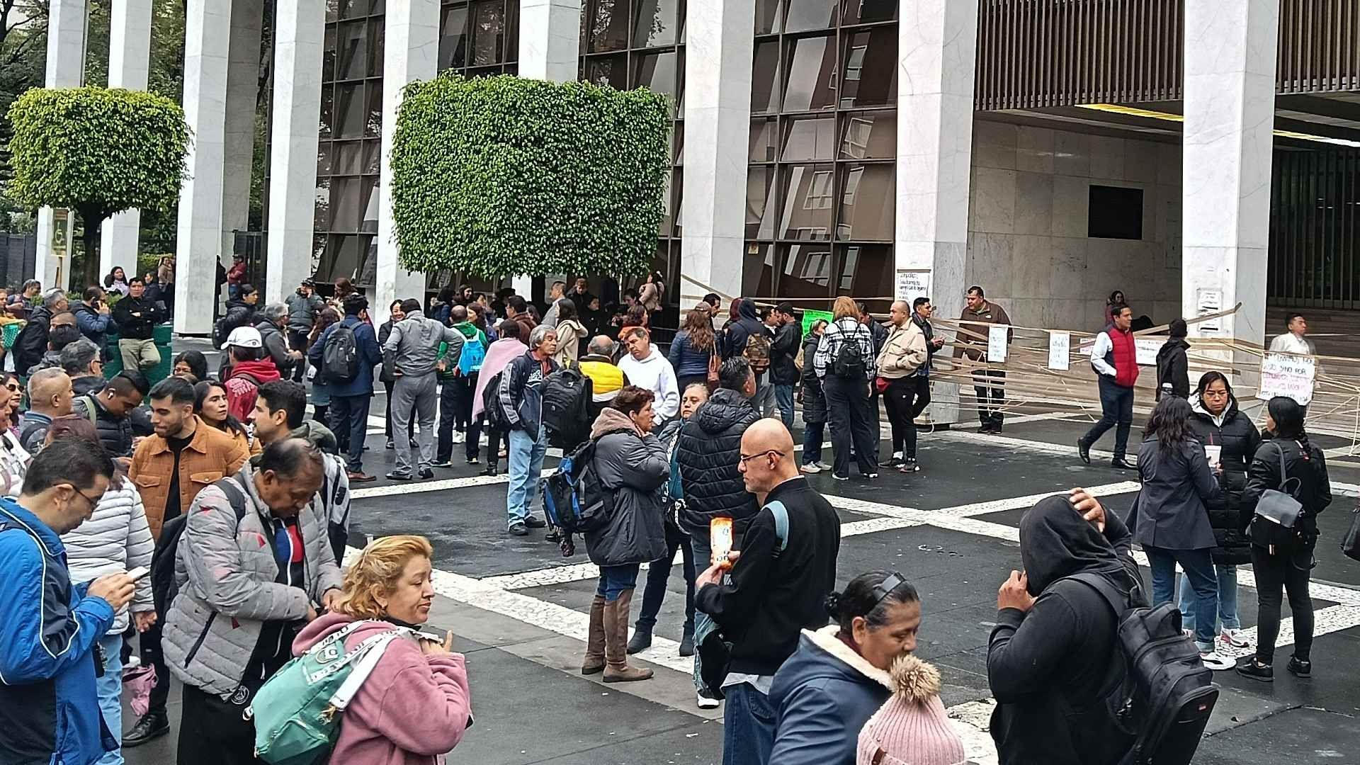 Trabajadores del Poder Judicial de la Ciudad de México continúan con paro de labores