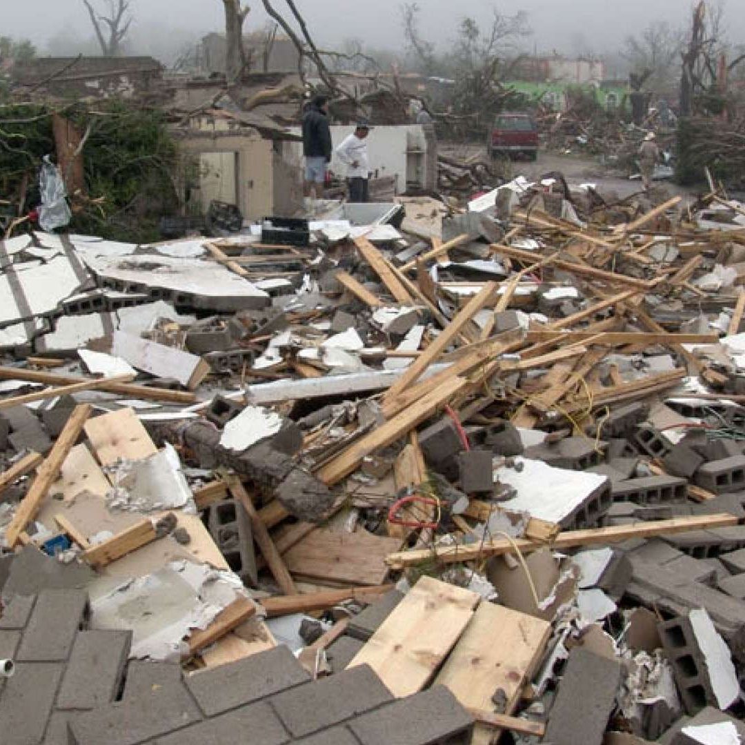 Daños por tornado en Piedras Negras, Coahuila, el 25 de abril de 2007