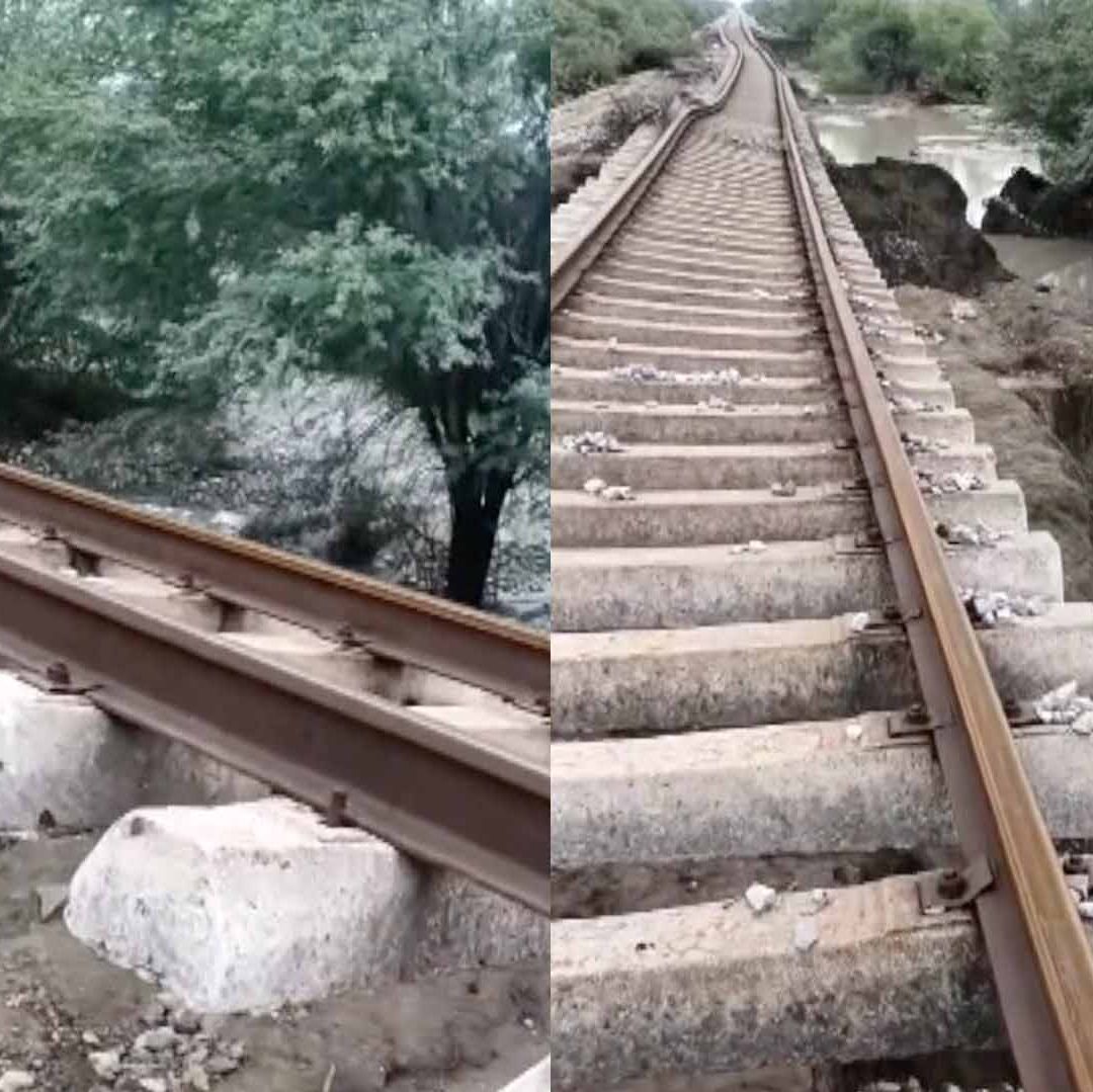 Lluvias Dañan Vías de Tren en González, Tamaulipas