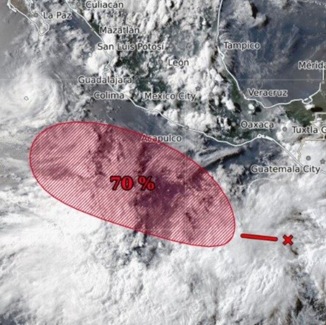 ¿Viene Gil? Zona de Baja Presión Se Forma en Costas de Chiapas, Alerta Conagua