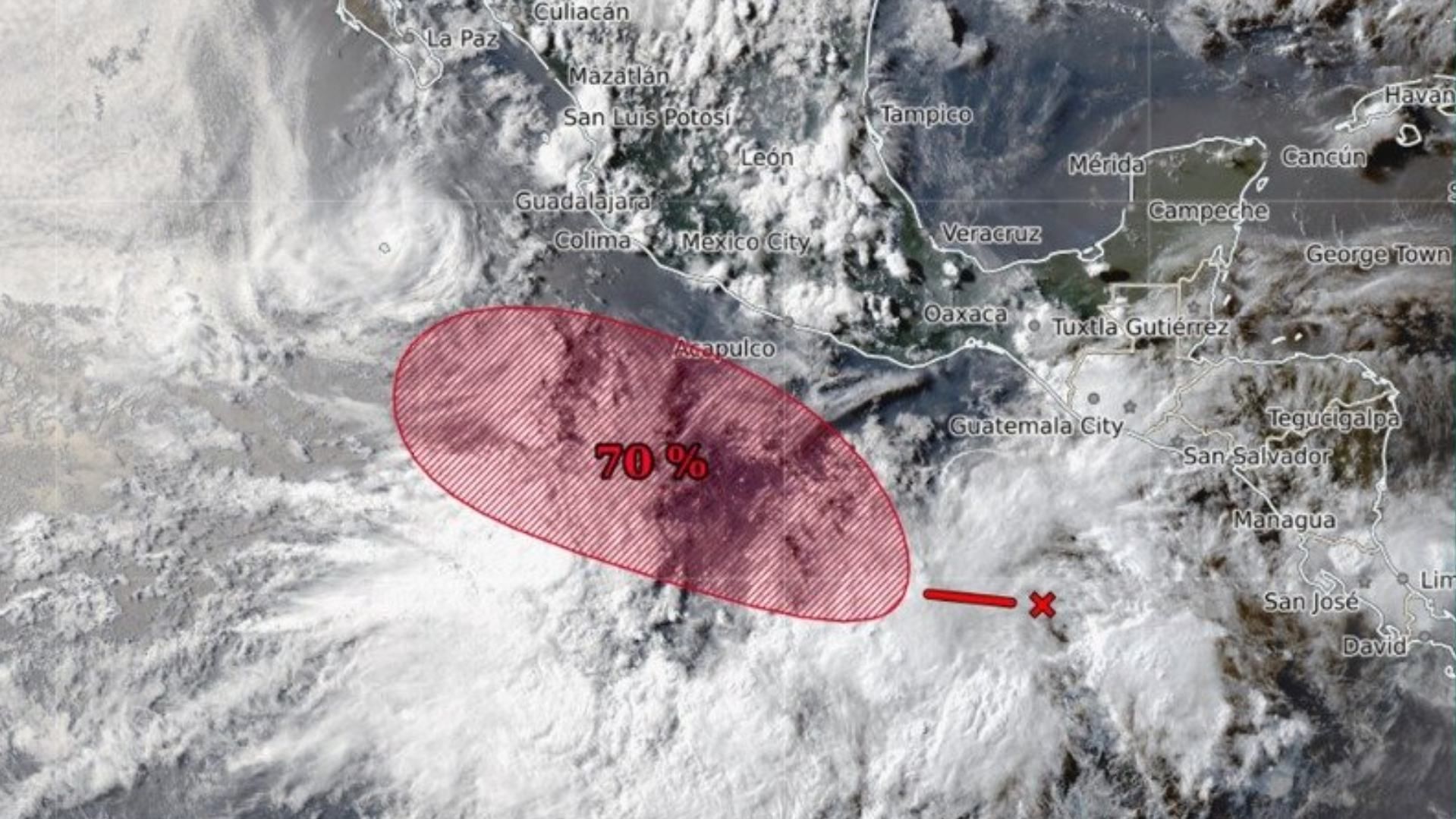 ¿Viene Gil? Zona de Baja Presión Se Forma en Costas de Chiapas, Alerta Conagua