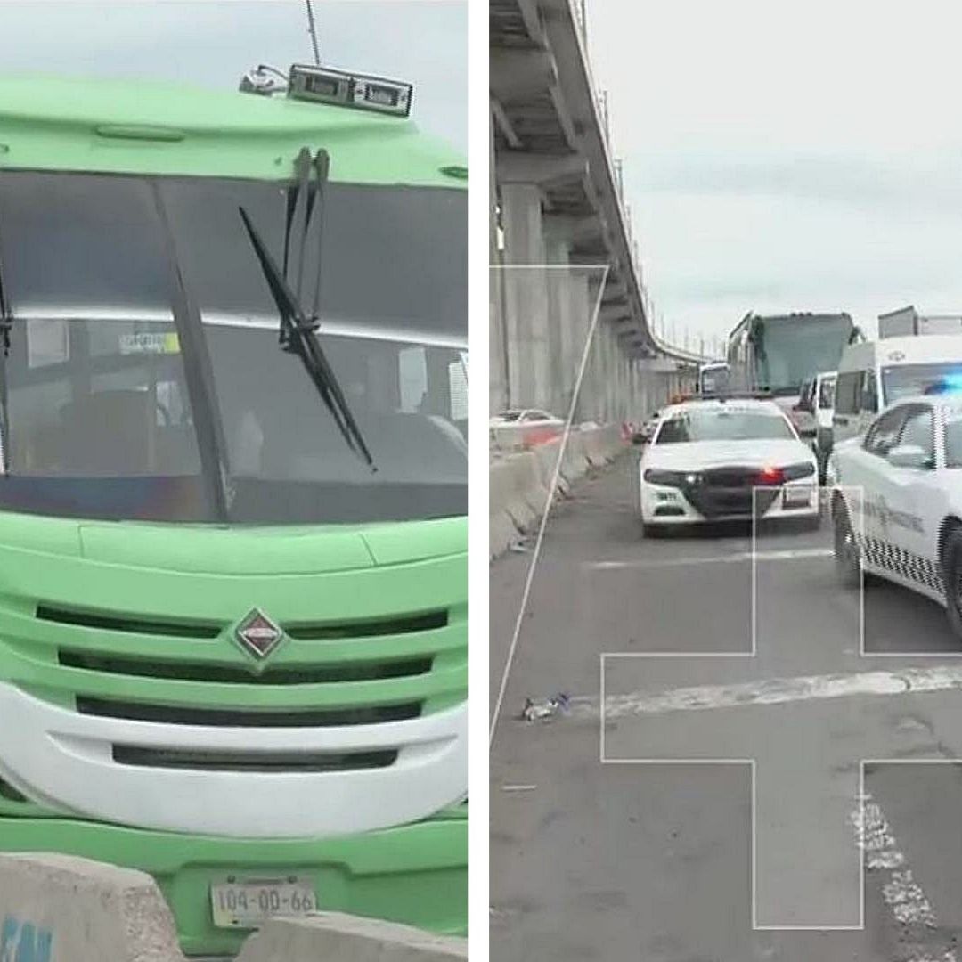 Unidad del transporte público asaltada en su avance por la México-Puebla