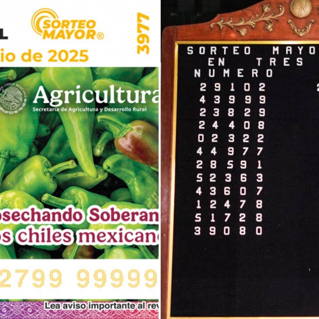 ¿Dónde Cayó Premio Mayor? Mascarilla de Lotería Nacional del Sorteo Mayor 3977 del 1 de Julio 2025