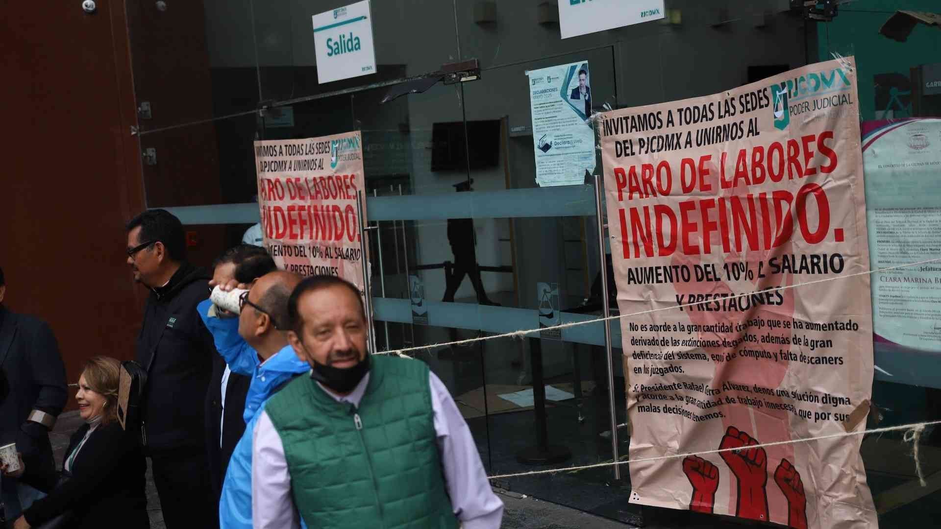 Paro de labores en el Poder Judicial de la CDMX
