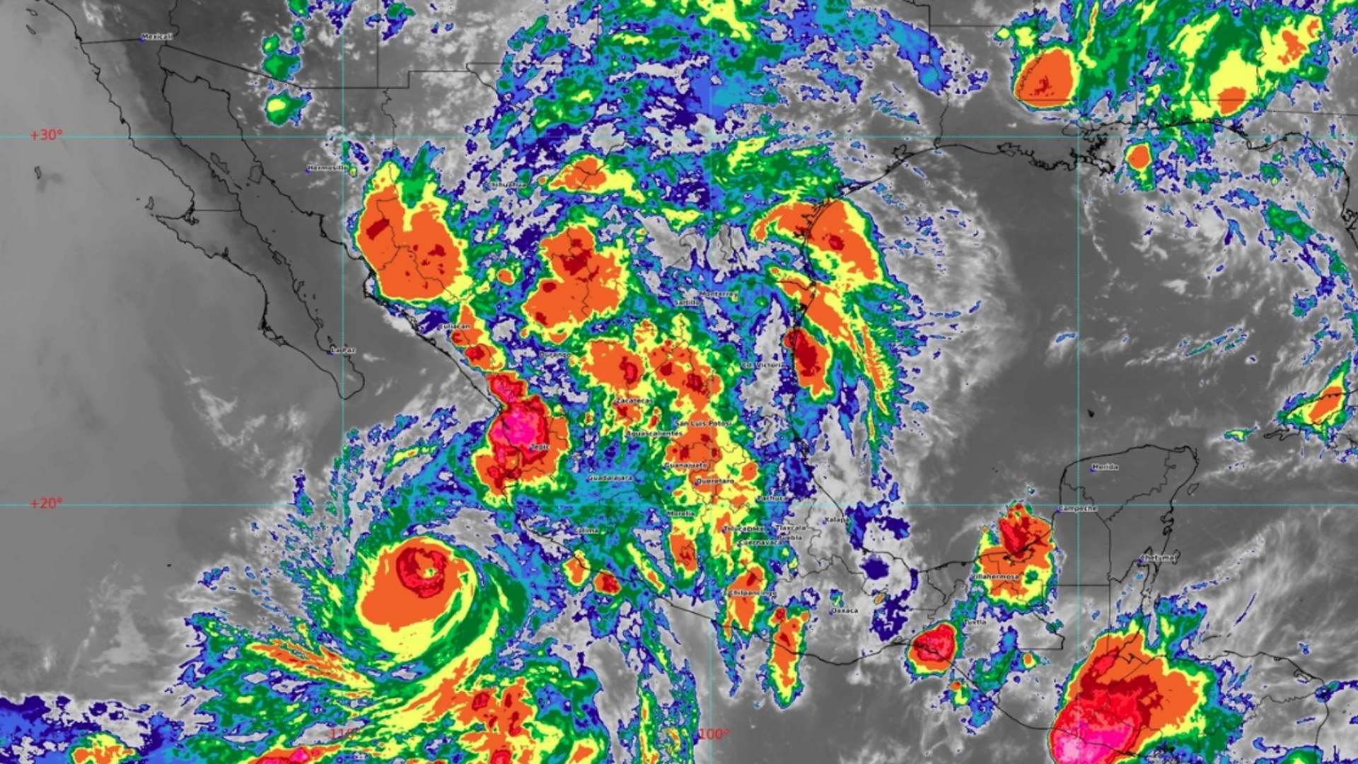 Así es la trayectoria del huracán Flossie hoy