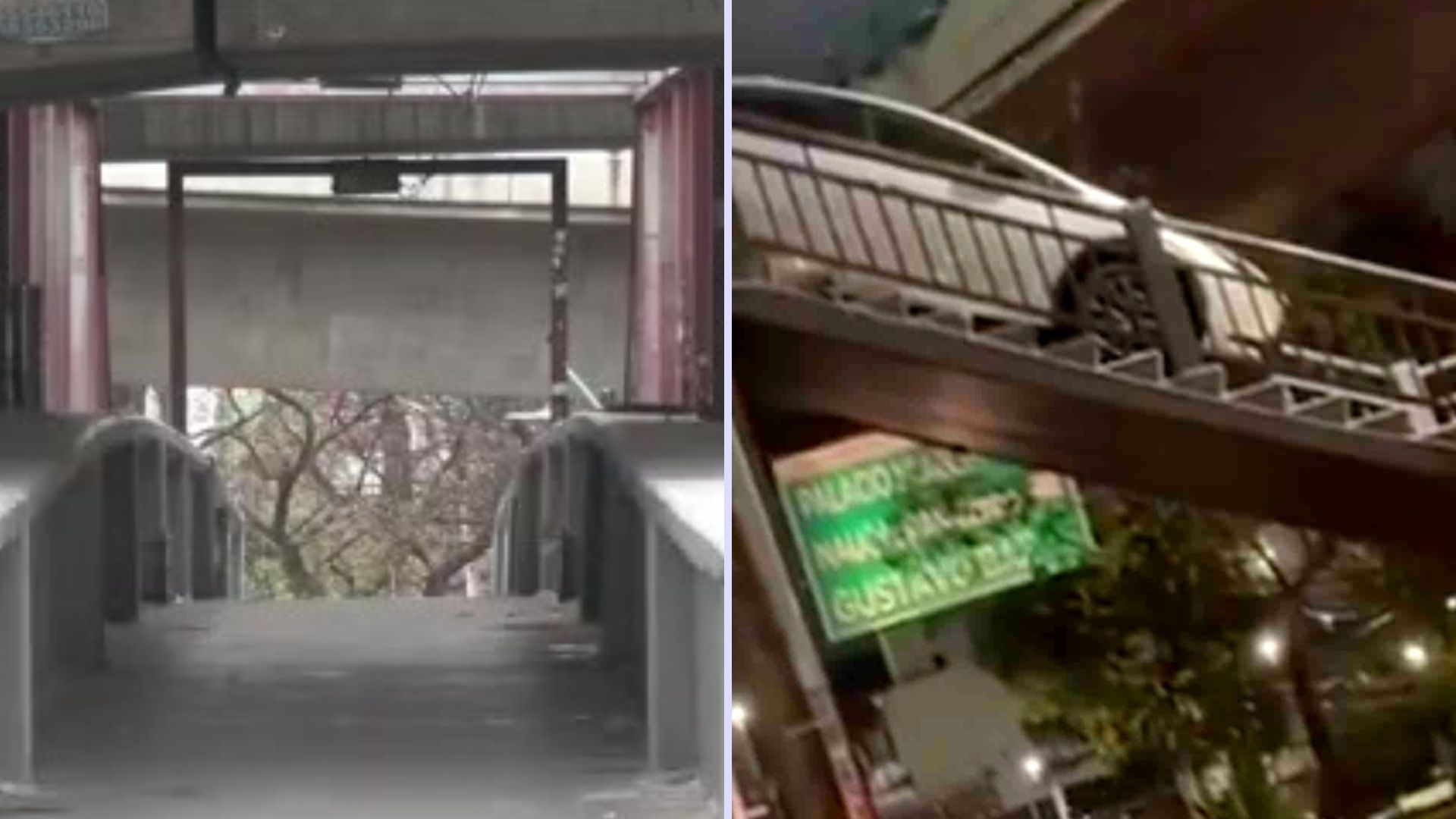 Puente Peatonal en Naucalpan, Edomex, Donde se Atoró un Auto, Una ‘Trampa’ para Conductores Perdidos