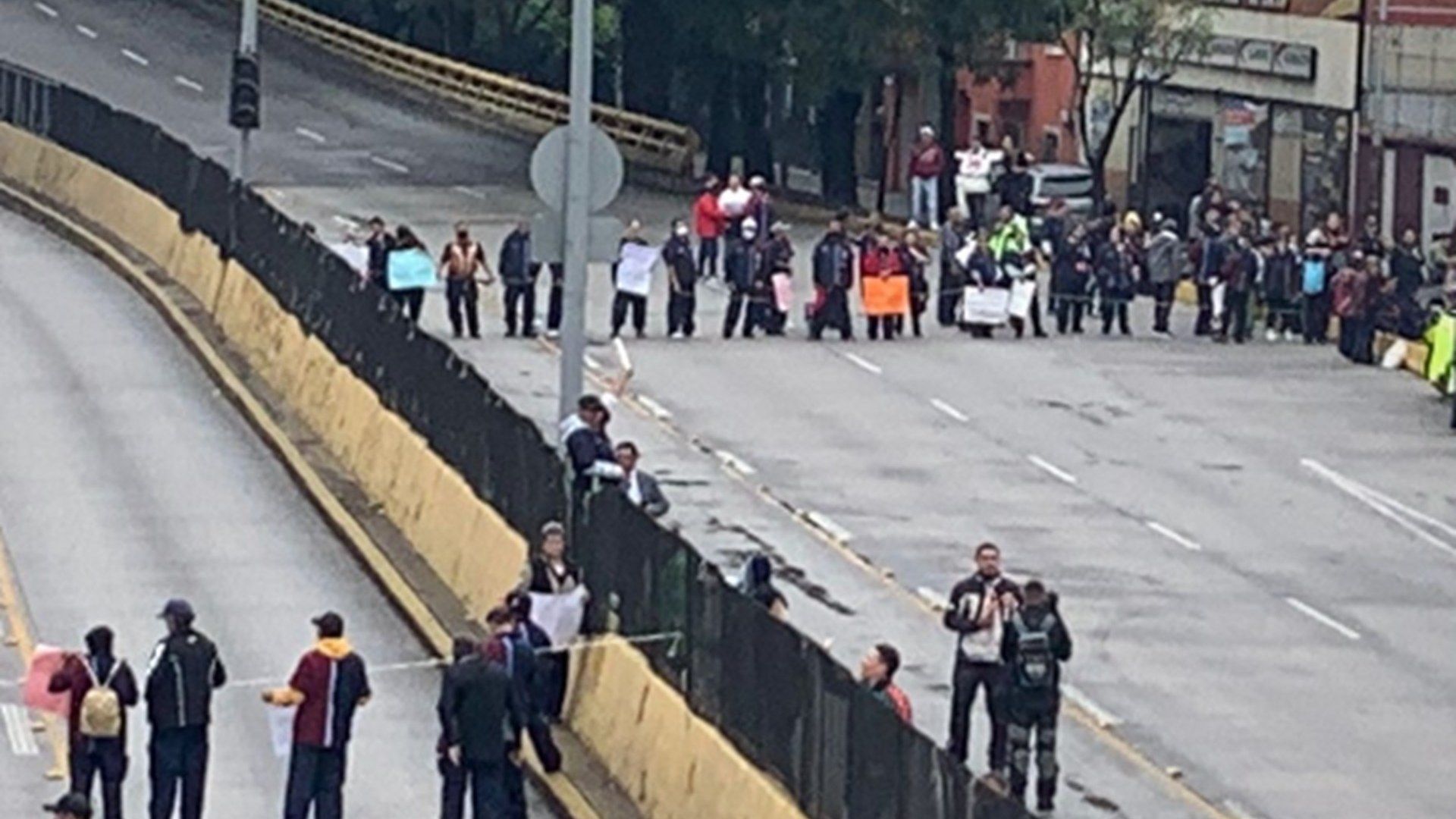 Bloqueo en Circuito Interior, CDMX