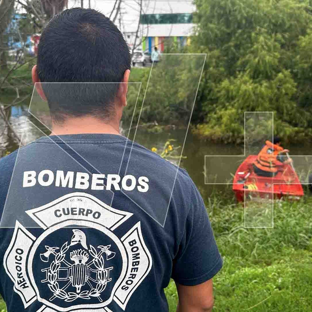Rescatan Cuerpo de Hombre sin Vida y de Oficio Albañil en Laguito de Matamoros